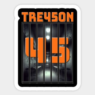 Orange 45 TRE45ON Sticker